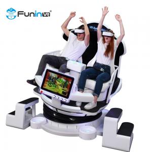 China Adventure Park 9D VR Simulator With Joystick Controller 360 Degree Rotation Movement wholesale
