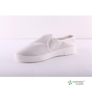 China Quality PU Sole White Canvas Cleanroom Antistatic ESD Safety Work Shoes wholesale