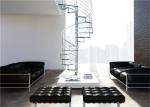 Laminated Glass Tread Custom Spiral Staircase Suspended Ladder , No Welding