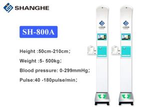 China Ultrasonic Digital Height Weight BMI Blood Pressure Machine With Window 10 System wholesale