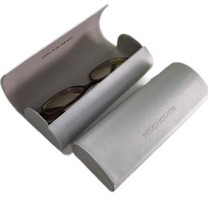 China Velvet PU Leather Eyeglass Case Custom Logo Printing Eyeware Sunlass wholesale