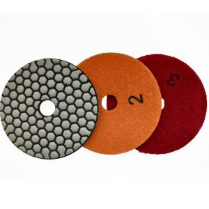 China Customized Colors 3 Step Resin Bond Flexible Polishing Pads for Granite Marble Best wholesale
