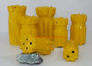 China Water / Oil Well Rock Drilling Tools Retract Thread Buttons Exploration Drilling Bits wholesale