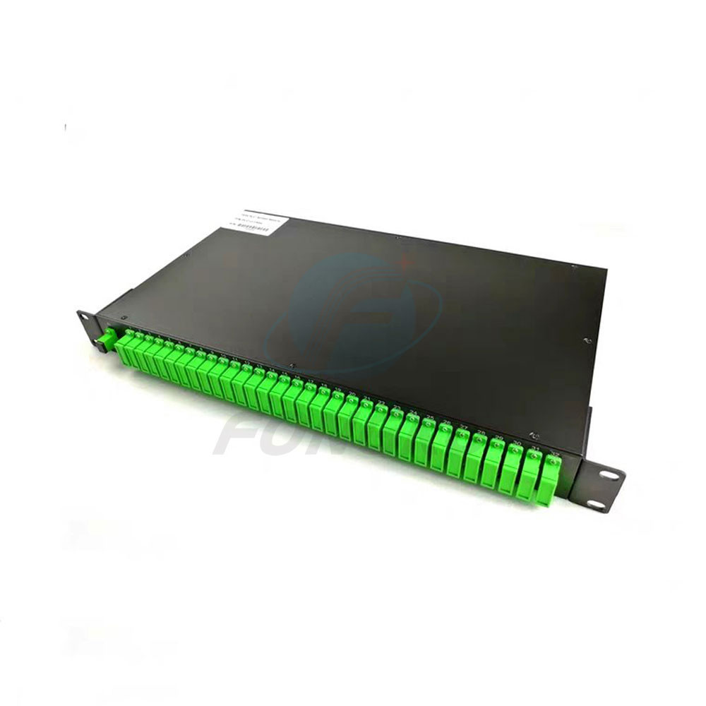 19 Inch 1x32 Plc Rack Mount Fiber Optic Splitter SC UPC