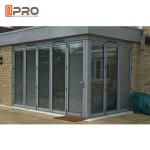 Rating Energy Saving Triple Double Glazed Folding Doors Water - Proof