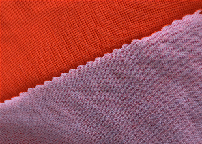 EN20471 Fluorescent Hi Vis Pique Knitted Fabric 55% Polyester 45% Cotton