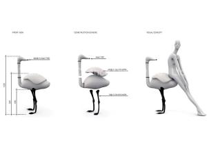 China Customized Fiberglass Animal Statues Artificial Fiberglass Ostrich Bird Sculpture wholesale