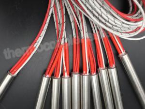 China Diameter 12.70MM Cartridge Heaters With Fiberglass Leads And Thermocouple J wholesale