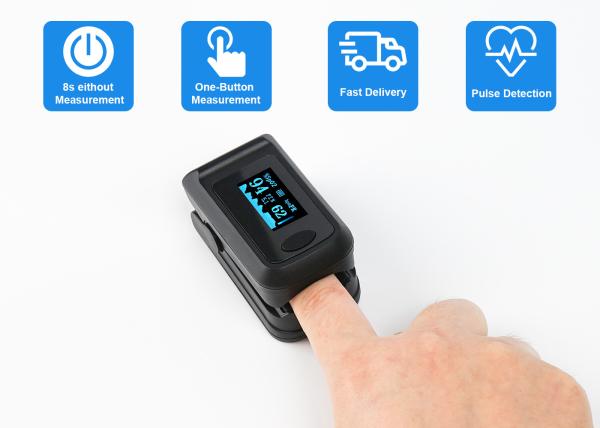 Small Digital Fingertip Pulse Oximeter , Blood Oxygen SpO2 Saturation Sports