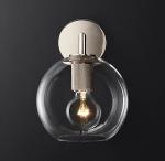 Blown Glass Shade Modern Sconces Living Room Internal Wall Lights 40W