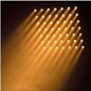 Solar Rotating Inground Stake LED Beam Lights 7x7 3w Warm White For Wedding Hall