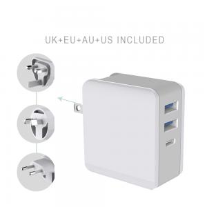 China USB C Plug Charger, QC 3.0 Charger, PD Wall Charger, 4 Ports 18W Multi USB Wall Charger Quick Charge 3.0 Fast Charging wholesale