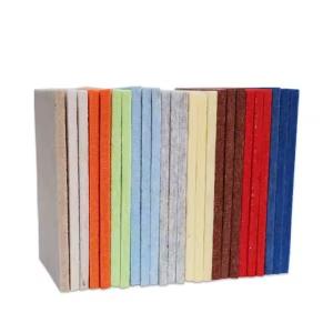 China Sound absorbing fire-proof Acoustic panel CE certificate Wall Ceiling polyestercolorful PET acoustic panel with low price wholesale