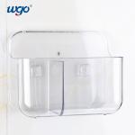 ODM Wall Mounted Clear Toothbrush Cup Holder 140mm High Damage Free
