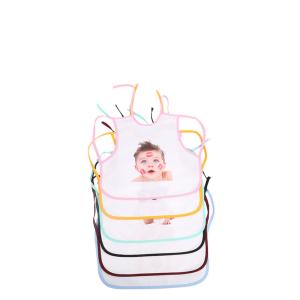China Custom Sublimation Blank Polyester Baby Bib For Sublimation Photo Printing wholesale