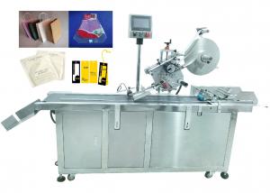 China 50Hz Automatic Mylar Pouch Plastic Bag Labeling Machine With Date Code Printer YM210D wholesale