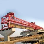 Heavy Industry Bridge Girder Launching Crane Rail Running 5m/Min