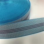 50mm Blue Sofa Elastic Webbing PE Chinese Rubber Yarn Material
