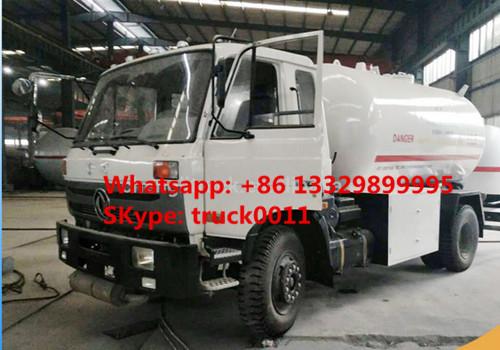 Quality ASME standard dongfeng 5tons lpg gas refilling bowser for sale, mobile 5tons lpg gas dispensing truck for sale for sale