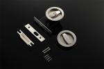 Chrome Stainless Steel Passage Sliding Door Locks For Bathroom