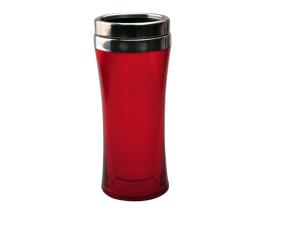 China 700ML Red Double Wall Plastic Water Bottle Stanless Steel Hot And Cold Water Bottle 1ltr wholesale