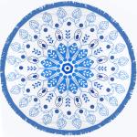 round beach towel stocks without MOQ low price wholesale round beach towels