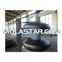 China Molastar Turn Cell Rubber Fender/Rolling Rubber Fender High Quality Roll Type Natural Rubber Marine Fender wholesale