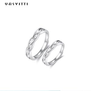 China 0.07oz 0.14cm Sterling Silver Jewelry Rings SGS Platinum Plated Sterling Silver wholesale