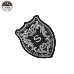 Royal Exquisite Embroidered Logo Badges With Merrowed Border / Heat Cut Border