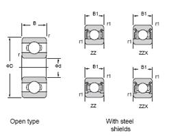 China Deep groove ball bearing Miniature Ball Bearings 696 ZZ wholesale