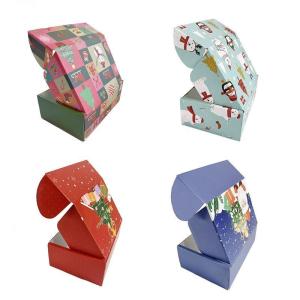 China Folding Folded Shipping Custom Printed Christmas Gift Kraft Paper Corrugated Mailer Box for Cosmetic and Food Packing wholesale