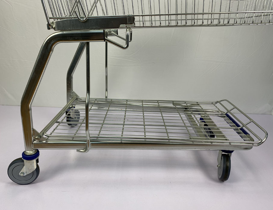 Metal Convenience Store Grocery Shopping Trolley 135L CE Certificate