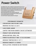 Digital Smart Card Hotel Electronic Door Locks , Card Reader Door Lock Classic