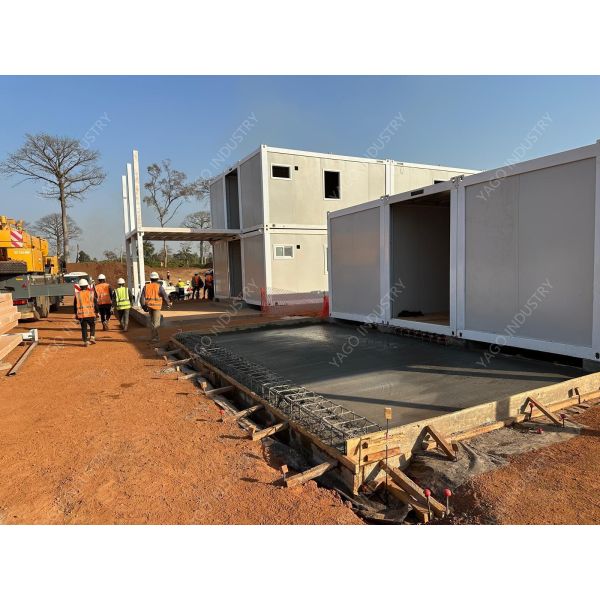 Premade Mining Camp Building Foldable Container Homes OEM