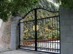 Custom Design Wrought Iron Fence Gate Waterproof Environmentally Friendly