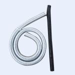 IP6 Anti Fire Steel Flexible Conduit 0.30MM Thickness 1/2" 4" Light Duty Silver