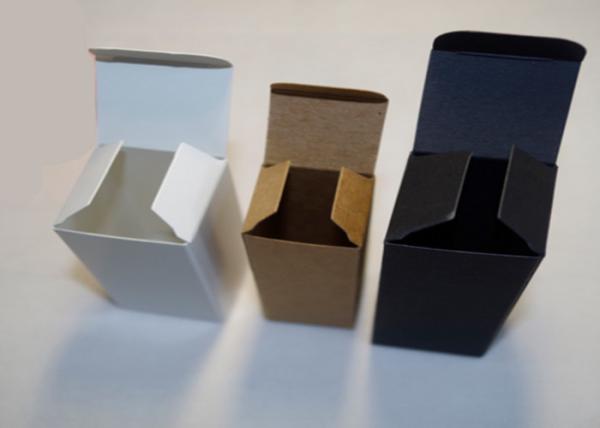 White Brown Black Pharmaceutical Packaging Box Without Printing For 10ml Vial