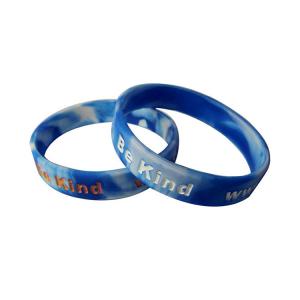 China Custom Silicone Wrist Band , Debossed Color Fill in Silicone Wristband with Your Logo on sale