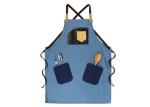 Men Women Chef Works Aprons Splicing Design Color