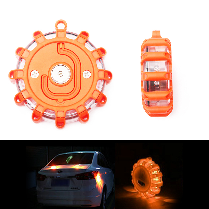 ABS LED Multi-function Traffic Safety Flashing Warning Light with Magnet and Hook