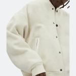 Hot Selling Custom Cool Style Fleece Winter Baseball Bomber Leather Varsity