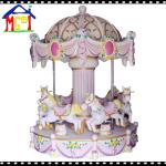3 seats merry-go-around kiddie carousel for indoor amusement park