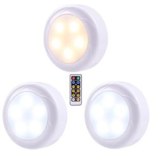 China Timer Wireless Kitchen Under Cabinet Lighting, Battery Powered led puck light wholesale