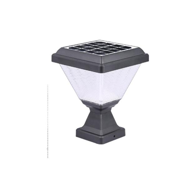 Solar Waterproof Led Post Lights Outdoor Column Headlight Pillar Fence Lamp with