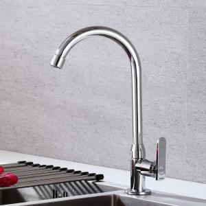 China Ergonomic Single Lever Cold Water Only Kitchen Tap Zinc Die Casting wholesale