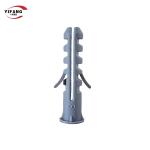 Small Yellow Croaker Plastic Expansion Bolt , Expanding Wall Plugs Edge Design