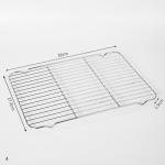 34x23.5x1.7cm Durable Stainless Steel Wire Mesh Rack For Baking Ingredients