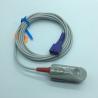Buy cheap Adult Finger Monitor SPO2 Sensor 3 Meter Nellco Oxima 9 Pin Reusable Gray Color from wholesalers