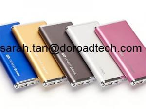 China Power Bank 6800mah Ultra Thin Metal External USB Battery Charger for Smart Phone on sale