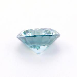 China Round Brilliant Cut Silicon Carbide Light Blue Moissanite Lab Created 8mm wholesale